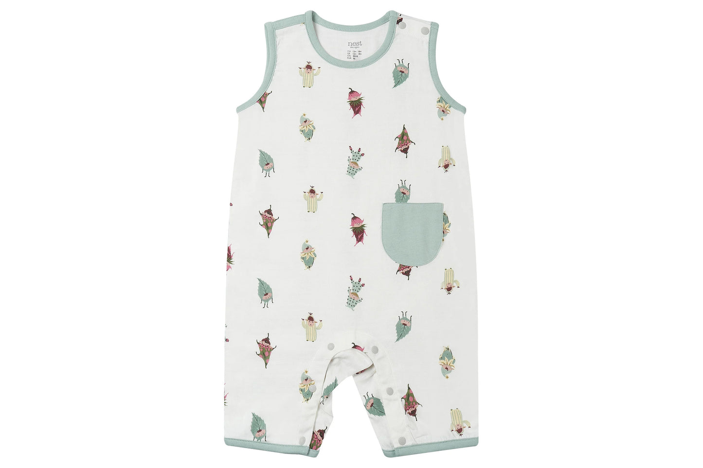 NEST DESIGNS BAMBOO SLEEVELESS ROMPER - PIXIE DUST - baby enRoute