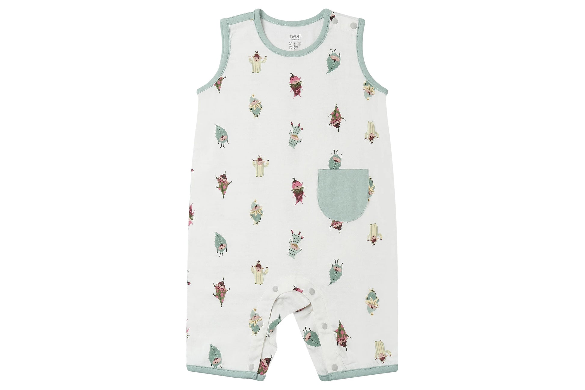 NEST DESIGNS BAMBOO SLEEVELESS ROMPER - PIXIE DUST