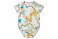 NEST DESIGNS BAMBOO SHORT SLEEVE ONESIE DRAGON DANCE