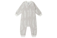 NEST DESIGNS ZIP LONG SLEEVE FOOTLESS SLEEPER AVOCADO BAMBOO-FEATHER GREY