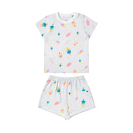 NEST DESIGNS BAMBOO JERSEY TWO-PIECE SHORT SLEEVE PJ SET - SUMMER POPS