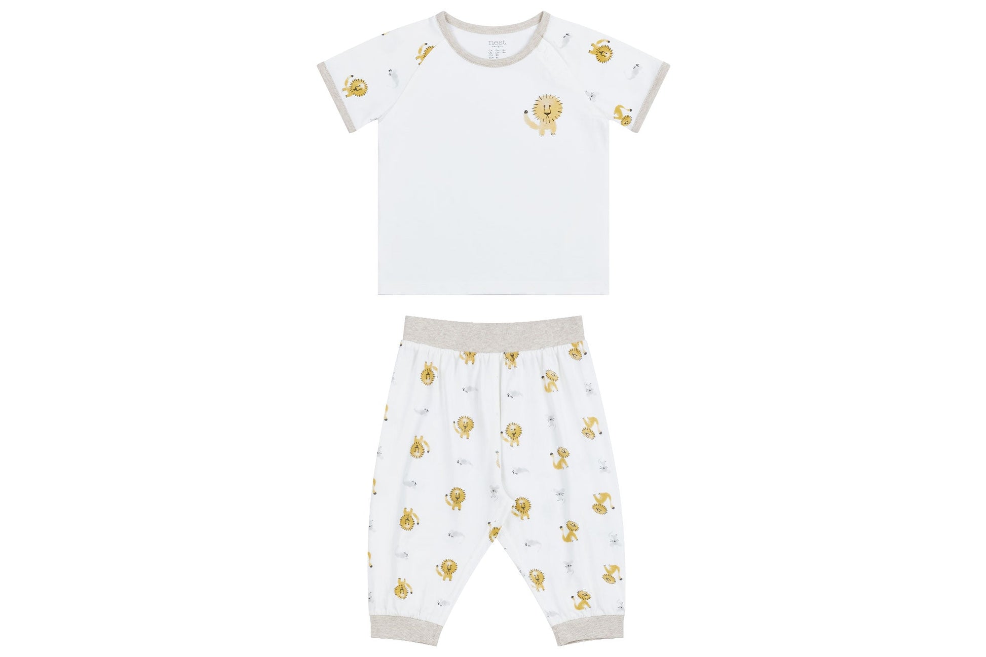 NEST DESIGNS BAMBOO SHORT SLEEVE PLAY SET - LION & MOUSE