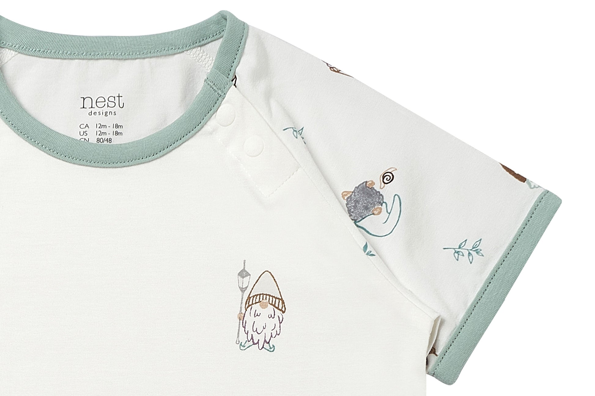 NEST DESIGNS BAMBOO SHORT SLEEVE PLAY SET - OH GNOME