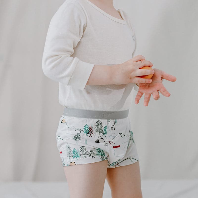 NEST DESIGN BAMBOO BOYS BOXER BRIEFS UNDERWEAR (2 PACK) FOREST FUN