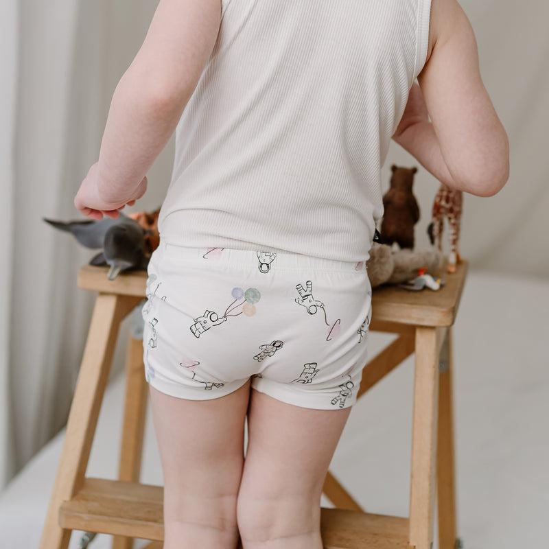 NEST DESIGNS BAMBOO GIRLS BOY SHORT UNDERWEAR (2 PACK) TO INIFINITY