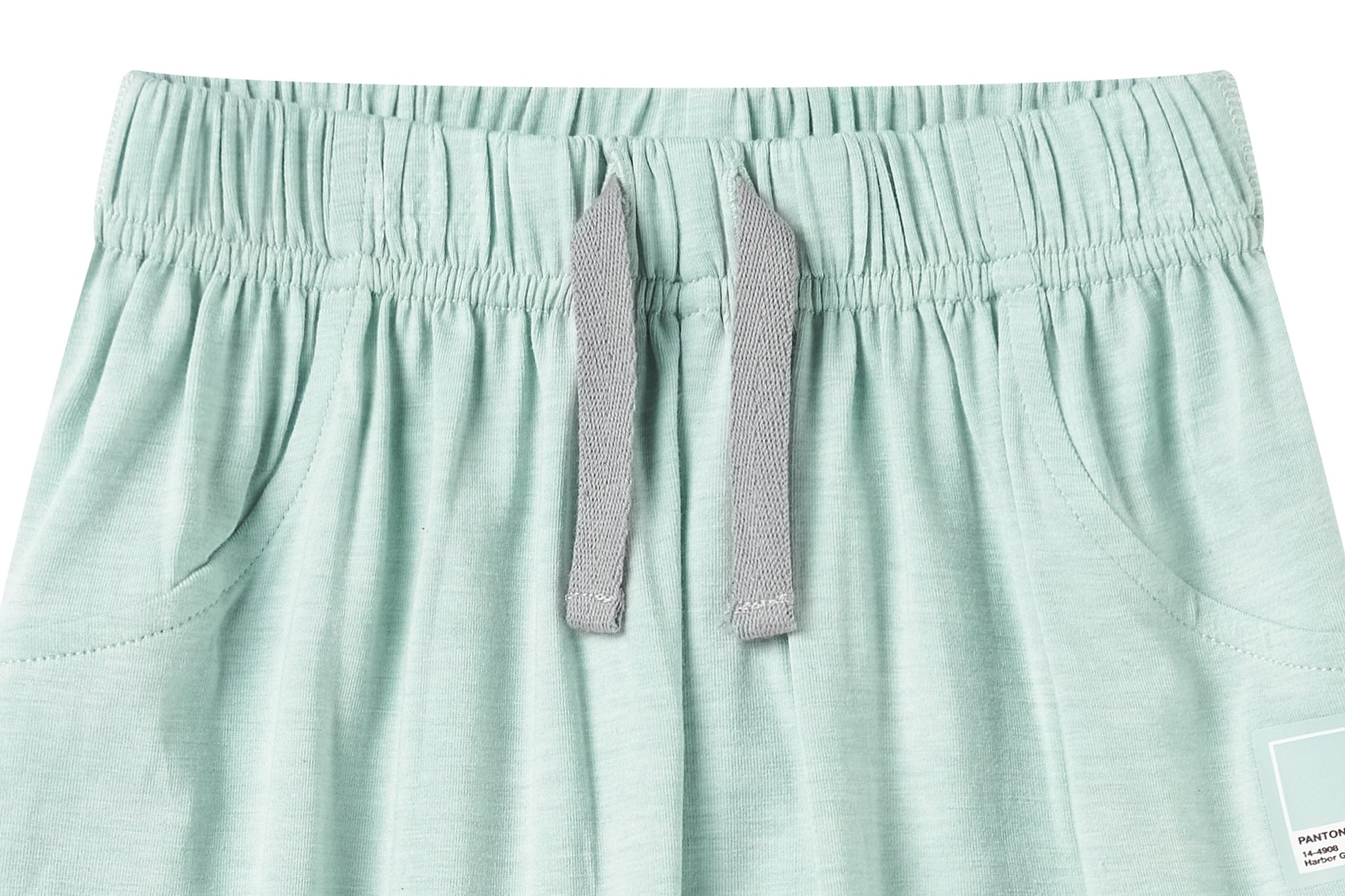 NEST DESIGNS BAMBOO JERSEY HAREM PANTS - PANTONE HARBOR GREY