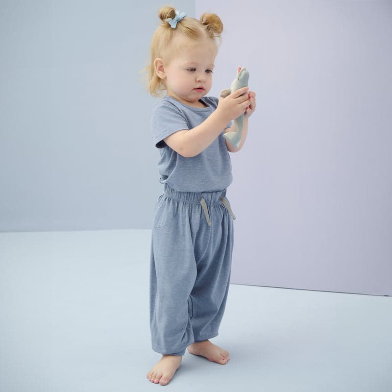 NEST DESIGNS BAMBOO JERSEY HAREM PANTS - TROPOSPHERE