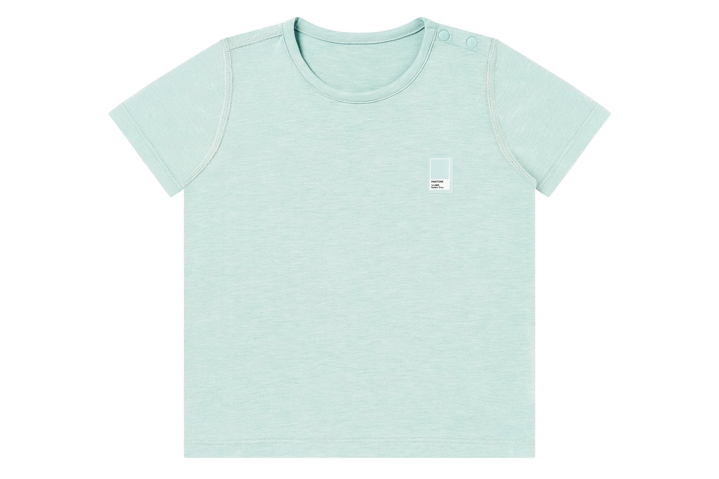 NEST DESIGNS BAMBOO JERSEY SHORT SLEEVE T-SHIRT - PANTONE HARBOR GREY - baby enRoute