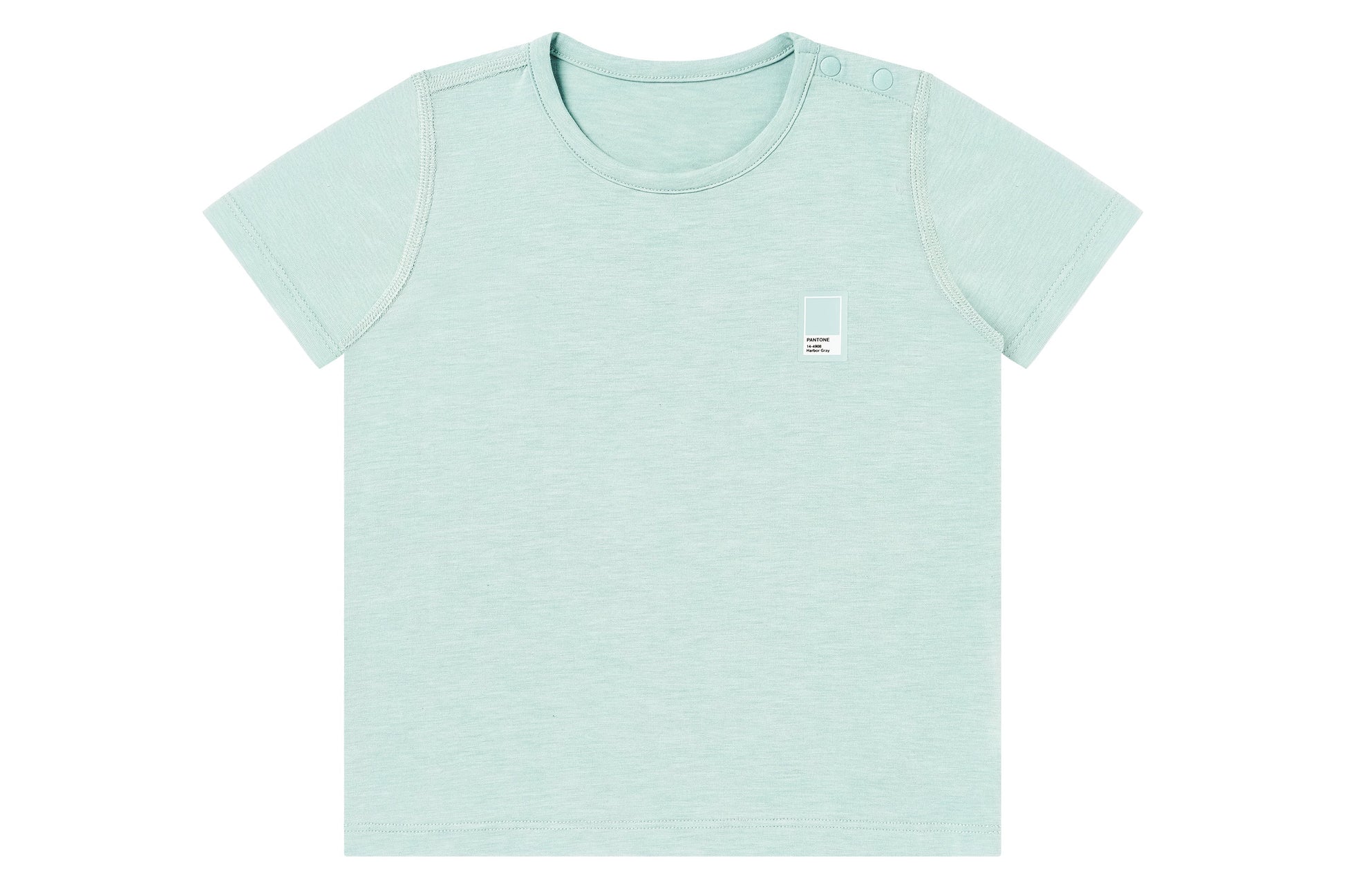 NEST DESIGNS BAMBOO JERSEY SHORT SLEEVE T-SHIRT - PANTONE HARBOR GREY