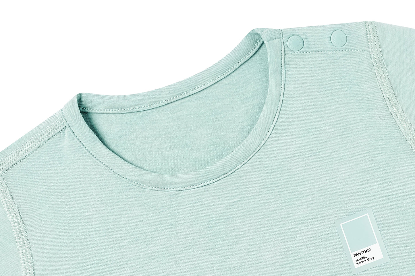 NEST DESIGNS BAMBOO JERSEY SHORT SLEEVE T-SHIRT - PANTONE HARBOR GREY - baby enRoute