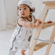 NEST DESIGNS BAMBOO PIMA SLEEVELESS ROMPER - THE TORTOISE & THE HARE