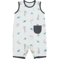 NEST DESIGNS BAMBOO PIMA SLEEVELESS ROMPER - THE TORTOISE & THE HARE
