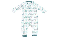 NEST DESIGNS ORGANIC COTTON LONG SLEEVE ROMPER A QUAIL TALE TOO