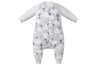 NEST DESIGNS RAGLAN BAMBOO LONG SLEEVE FOOTED SLEEP BAG 2.5 TOG - MEERKATS AWAY