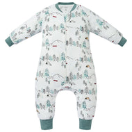 NEST DESIGNS AVOCADO BAMBOO LONG SLEEVE FOOTED SLEEP BAG 1.0 TOG-HAPPY TRAILS