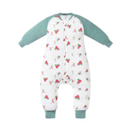 NEST DESIGNS BAMBOO JERSEY LONG SLEEVE FOOTED SLEEP BAG 2.5 TOG - SLEIGH ALL DAY