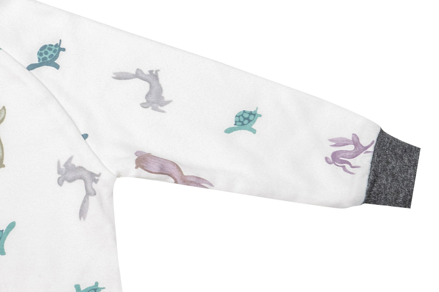 NEST DESIGNS AVOCADO BAMBOO LONG SLEEVE FOOTED SLEEP BAG 1.0 TOG -THE TORTOISE & THE HARE - baby enRoute