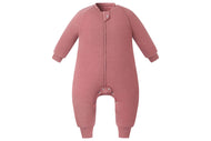 NEST DESIGNS BAMBOO JERSEY LONG SLEEVE FOOTED SLEEP BAG 2.5 TOG - PANTONE FADED ROSE