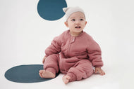 NEST DESIGNS BAMBOO JERSEY LONG SLEEVE FOOTED SLEEP BAG 2.5 TOG - PANTONE FADED ROSE