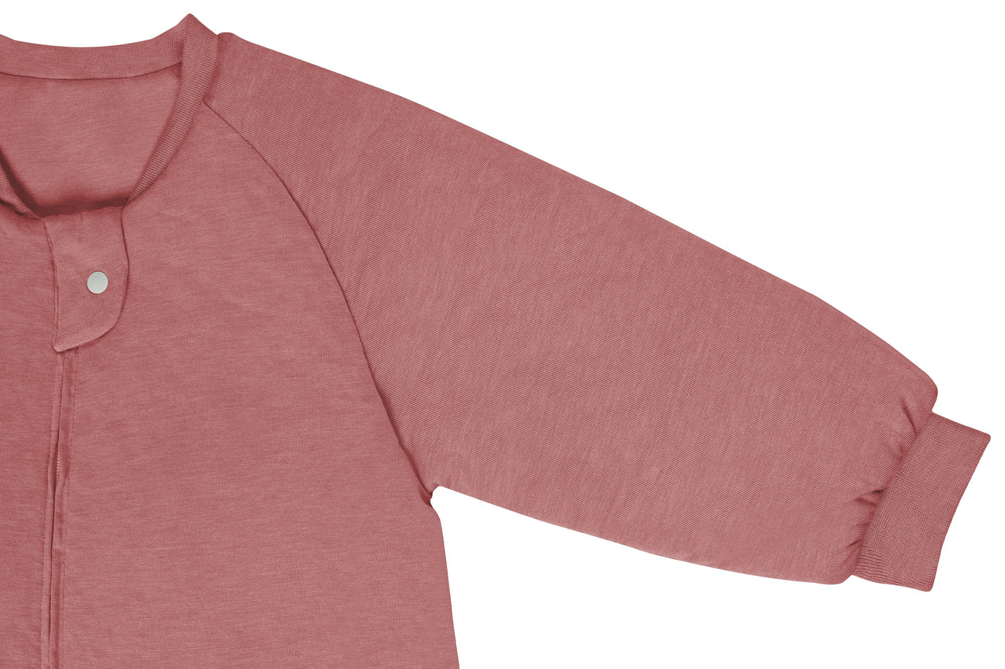 NEST DESIGNS BAMBOO JERSEY LONG SLEEVE FOOTED SLEEP BAG 2.5 TOG - PANTONE FADED ROSE - baby enRoute