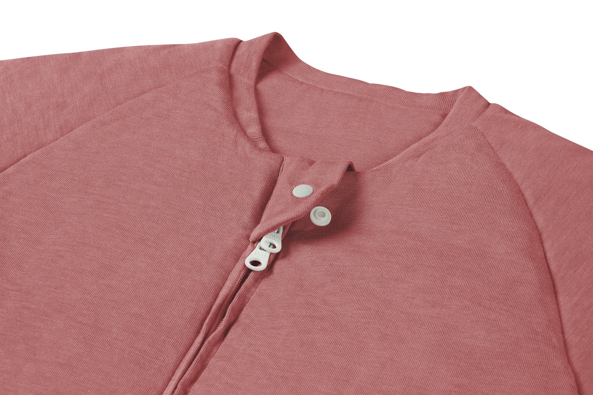 NEST DESIGNS BAMBOO JERSEY LONG SLEEVE FOOTED SLEEP BAG 2.5 TOG - PANTONE FADED ROSE