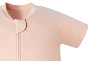 NEST DESIGNS BAMBOO JERSEY SHORT SLEEVE FOOTED SLEEP BAG 0.5 TOG - PANTONE BELLINI