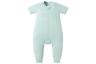 NEST DESIGNS BAMBOO JERSEY SHORT SLEEVE FOOTED SLEEP BAG 0.5 TOG - PANTONE HARBOR GREY