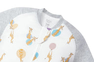 NEST DESIGNS BAMBOO LONG SLEEVE FOOTED SLEEP BAG 1.0 TOG - GIRAFFE SHAPES