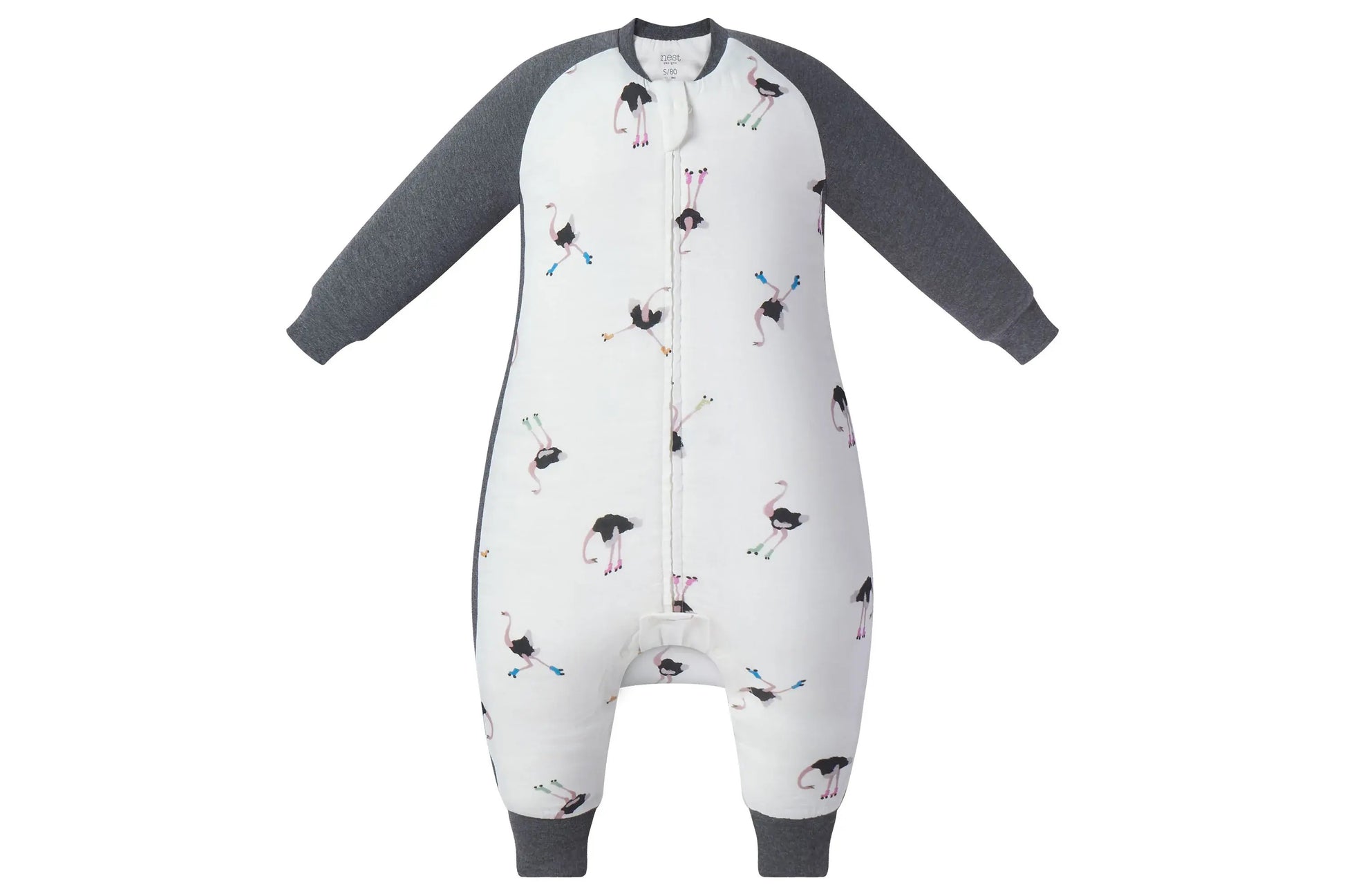 NEST DESIGNS BAMBOO LONG SLEEVE FOOTED SLEEP BAG 1.0 TOG - LET'S ROLL