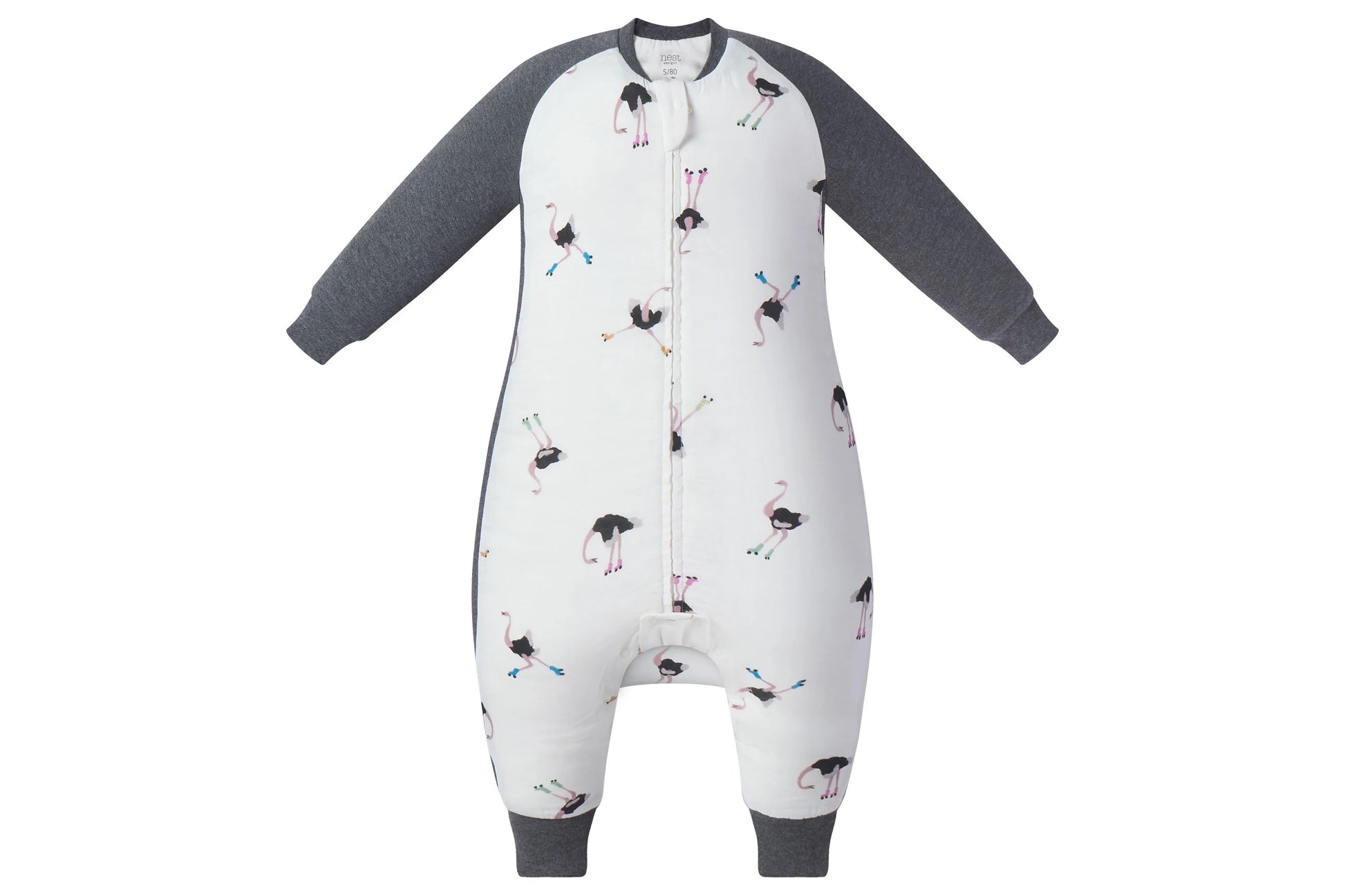 NEST DESIGNS BAMBOO LONG SLEEVE FOOTED SLEEP BAG 1.0 TOG - LET'S ROLL