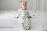 NEST DESIGNS BAMBOO MUSLIN REMOVABLE 3/4 SLEEVE SLEEP BAG 0.6 TOG STARS WHITE