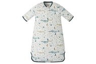 NEST DESIGNS BAMBOO MUSLIN REMOVABLE 3/4 SLEEVE SLEEP BAG 0.6 TOG STARS WHITE