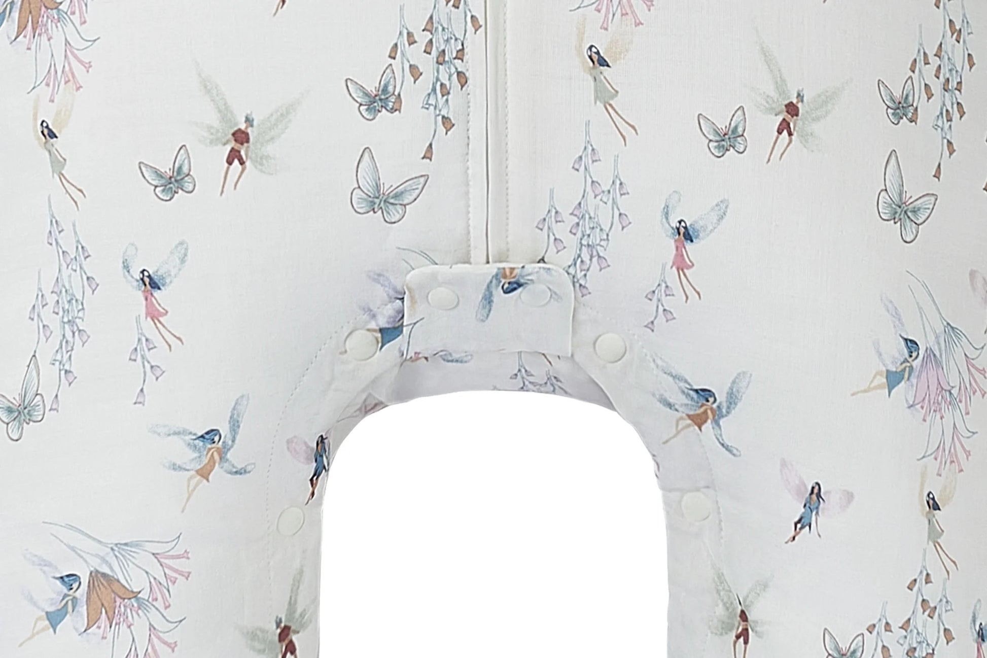 NEST DESIGNS BAMBOO PIMA LONG SLEEVE FOOTED SLEEP BAG 0.6 TOG FAIRY TALE