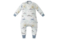 NEST DESIGNS ORGANIC COTTON LONG SLEEVE FOOTED SLEEP BAG 1.0 TOG  - OCEAN WONDERS