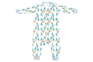 NEST DESIGNS ORGANIC COTTON LONG SLEEVE SLEEP SUIT 1.0 TOG WHERE'S THE BEAR