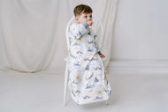 NEST DESIGNS ORGANIC COTTON REMOVABLE LONG SLEEVE SLEEP BAG 1.0 TOG  - OCEAN WONDERS