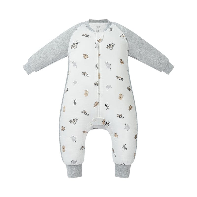 NEST DESIGNS RAGLAN BAMBOO LONG SLEEVE FOOTED SLEEP BAG 2.5 TOG - SAFAWHEE