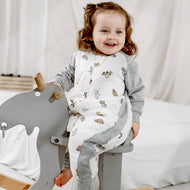 NEST DESIGNS RAGLAN BAMBOO LONG SLEEVE FOOTED SLEEP BAG 2.5 TOG - SAFAWHEE