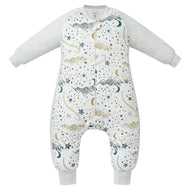NEST DESIGNS RAGLAN BAMBOO LONG SLEEVE FOOTED SLEEP BAG 2.5 TOG - STARS WHITE