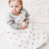 NEST DESIGNS RAGLAN BAMBOO LONG SLEEVE SLEEP BAG 2.5 TOG - SAFAWHEE