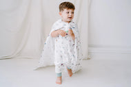 NEST DESIGNS RAGLAN BAMBOO PIMA SHORT SLEEVE FOOTED SLEEP BAG 0.6 TOG - OH GNOME