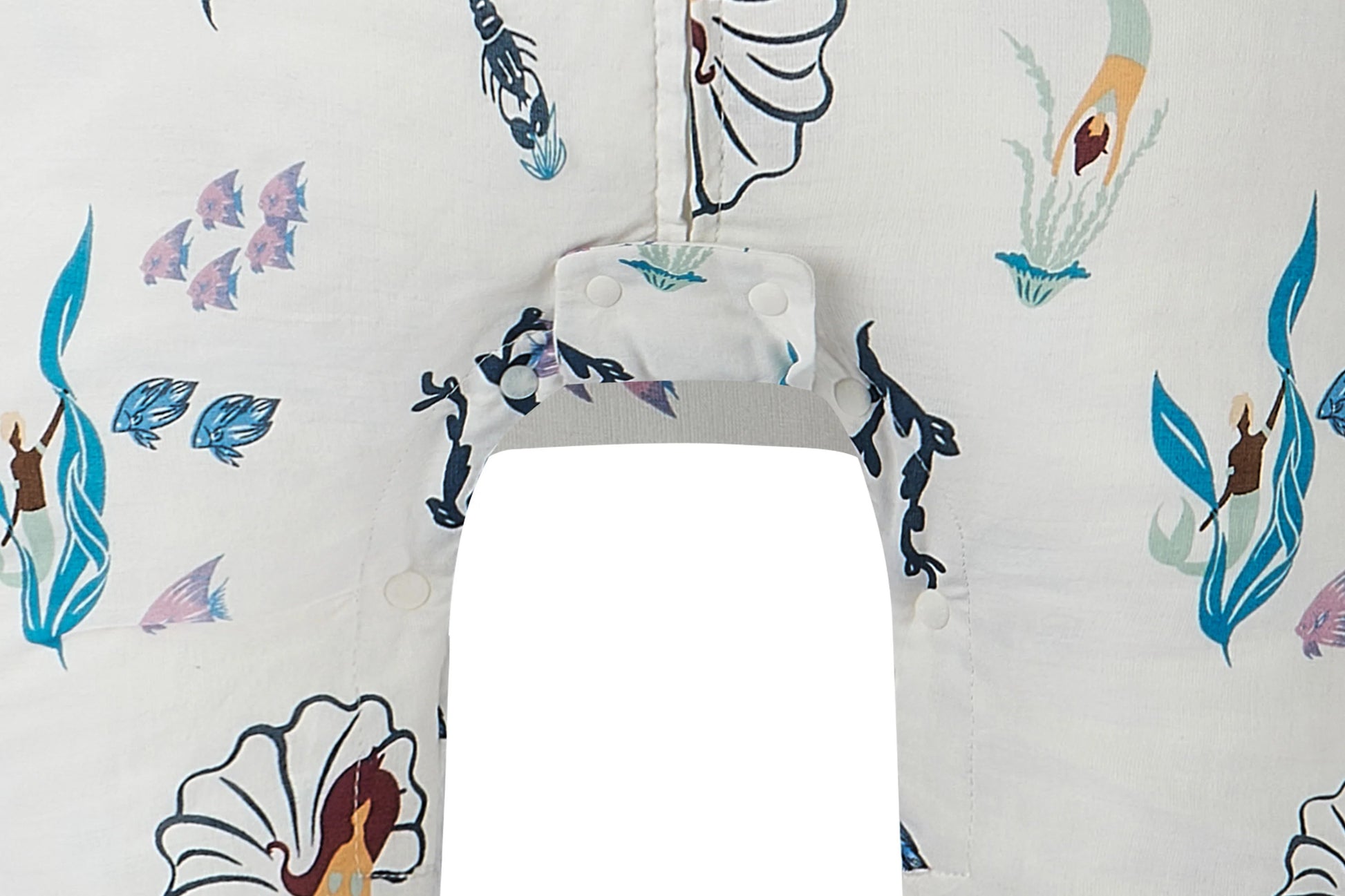 NEST DESIGNS RAGLAN BAMBOO PIMA SHORT SLEEVE FOOTED SLEEP BAG 0.6 TOG - SPLISH SPLASH
