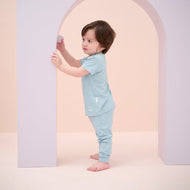 NEST DESIGNS BAMBOO JERSEY SHORT SLEEVE PJ SET - FORGET-ME-NOT