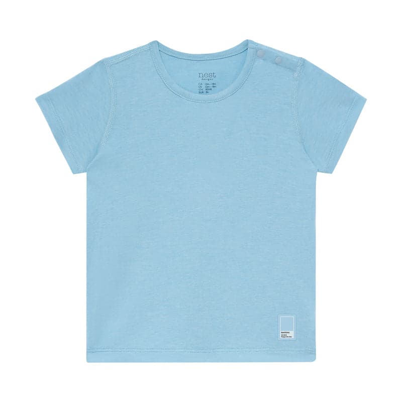 NEST DESIGNS BAMBOO JERSEY SHORT SLEEVE PJ SET - FORGET-ME-NOT
