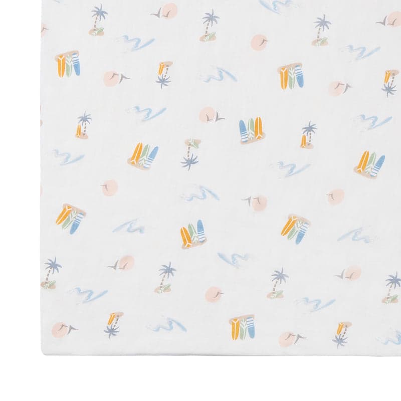 NEST DESIGNS BAMBOO CRIB SHEET-PASTEL WAVES - baby enRoute