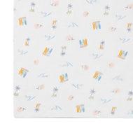 NEST DESIGNS BAMBOO CRIB SHEET-PASTEL WAVES