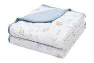 NEST DESIGNS BAMBOO JERSEY COZY BLANKET 2.0 TOG (SMALL) - PASTEL WAVES