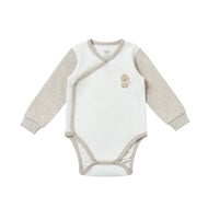 NEST DESIGNS ORGANIC COTTON LONG SLEEVE KIMONO ONESIE-SAFAWHEE