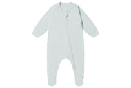 NEST DESIGNS TANBOOCEL LONG SLEEVE FOOTED SLEEPER- PANTONE ICE FLOW