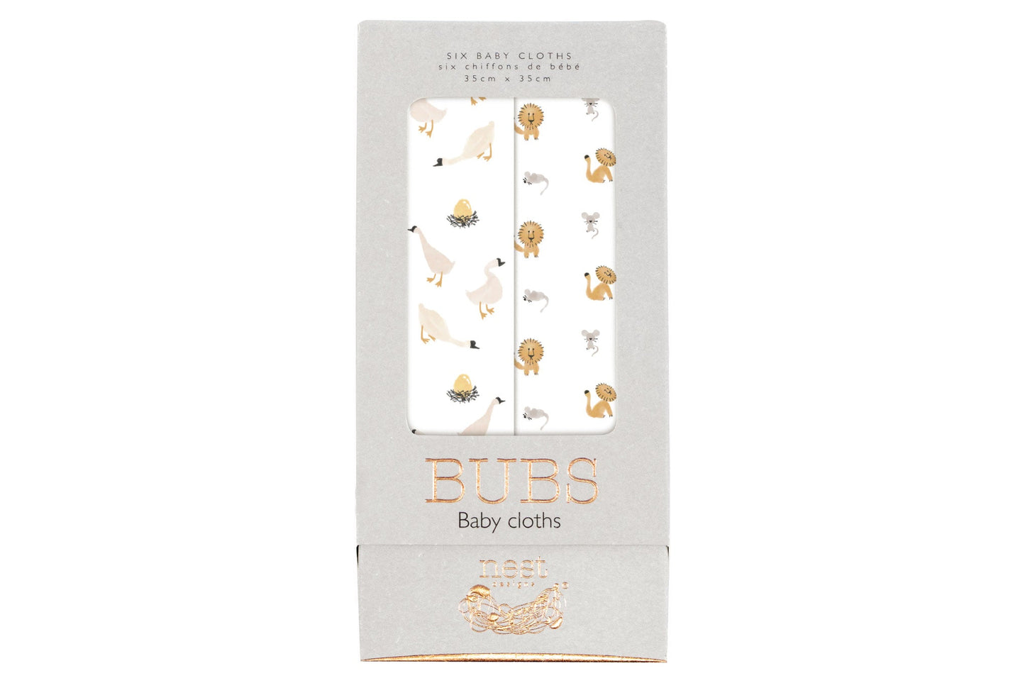 NEST DESIGNS BAMBOO BUBS BABY WASHCLOTH SET (6 PACK) - baby enRoute